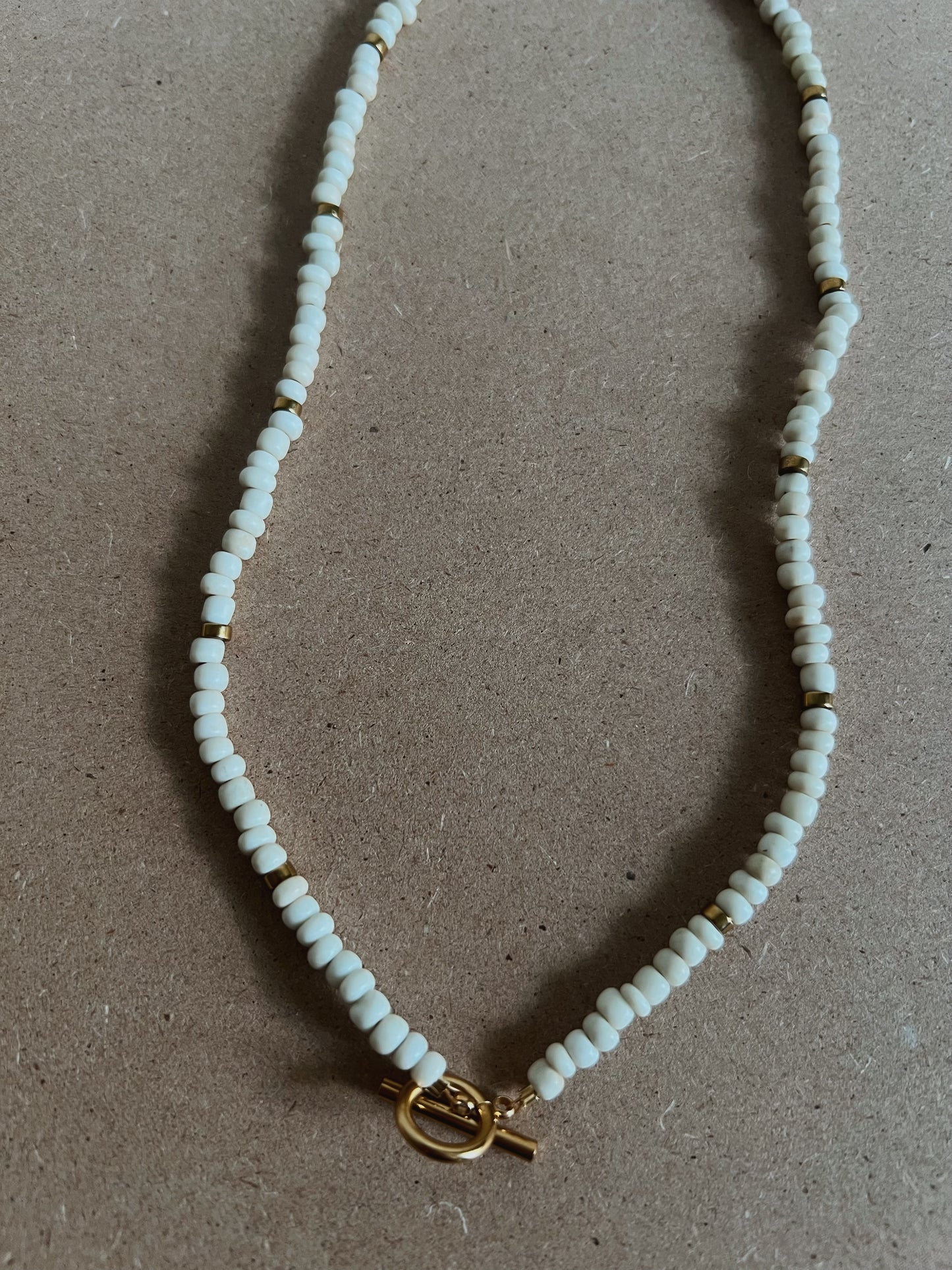Vanilla Sky Beaded Necklace