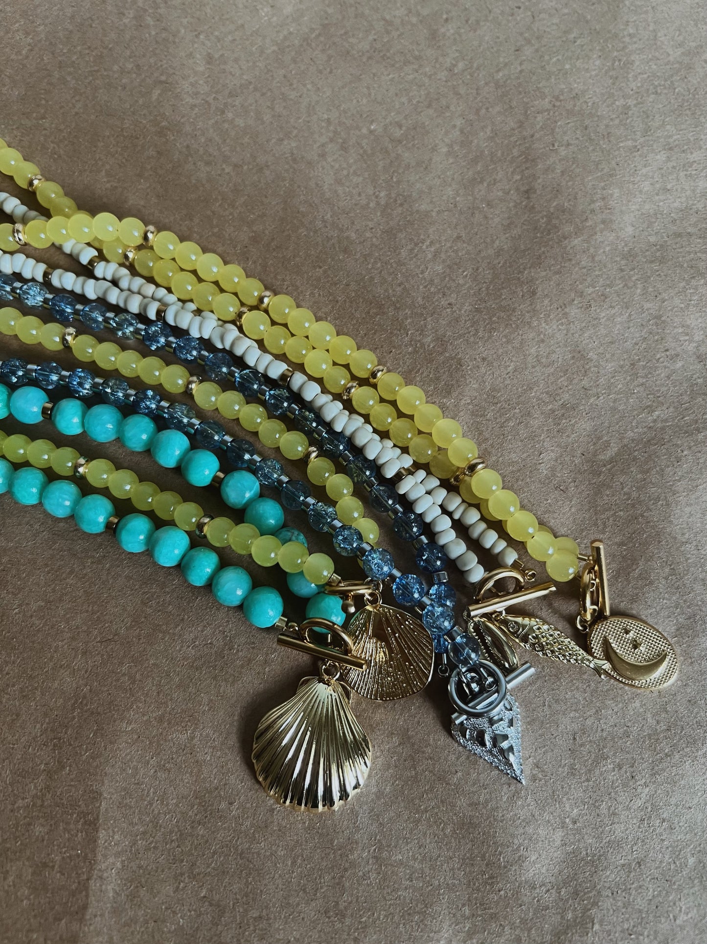 Vanilla Sky Beaded Necklace