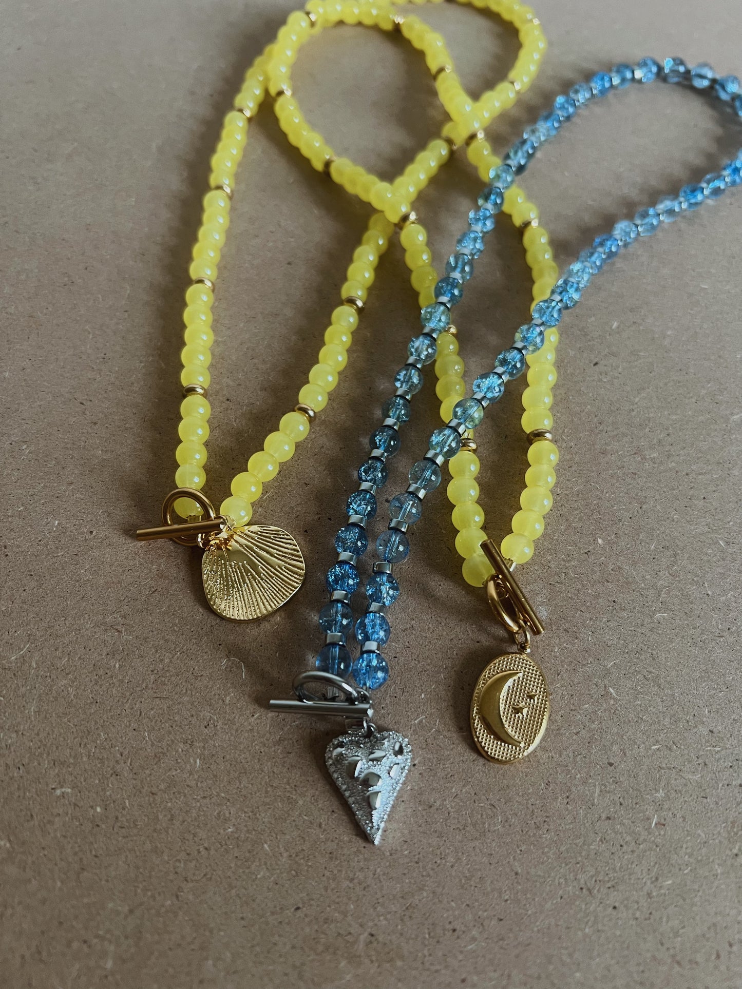 Lemon Drop Beaded Necklace