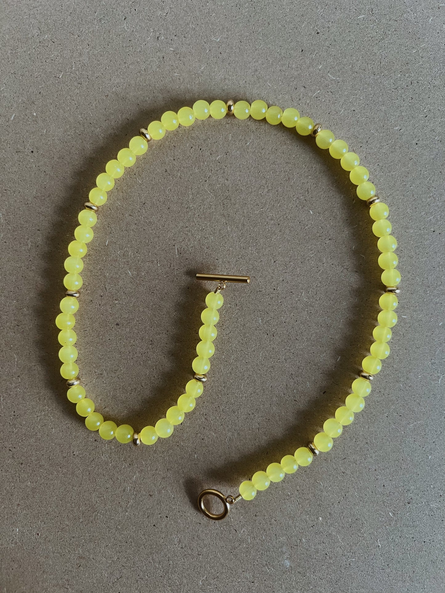 Lemon Drop Beaded Necklace