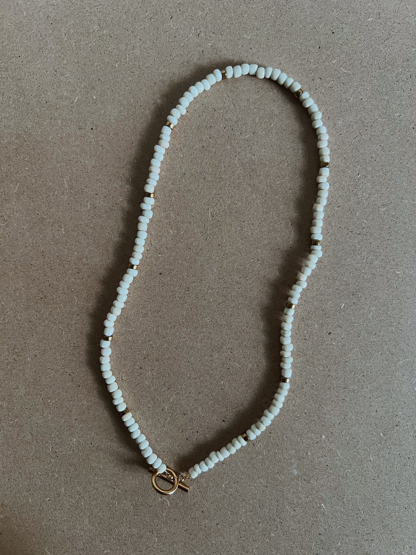 Vanilla Sky Beaded Necklace