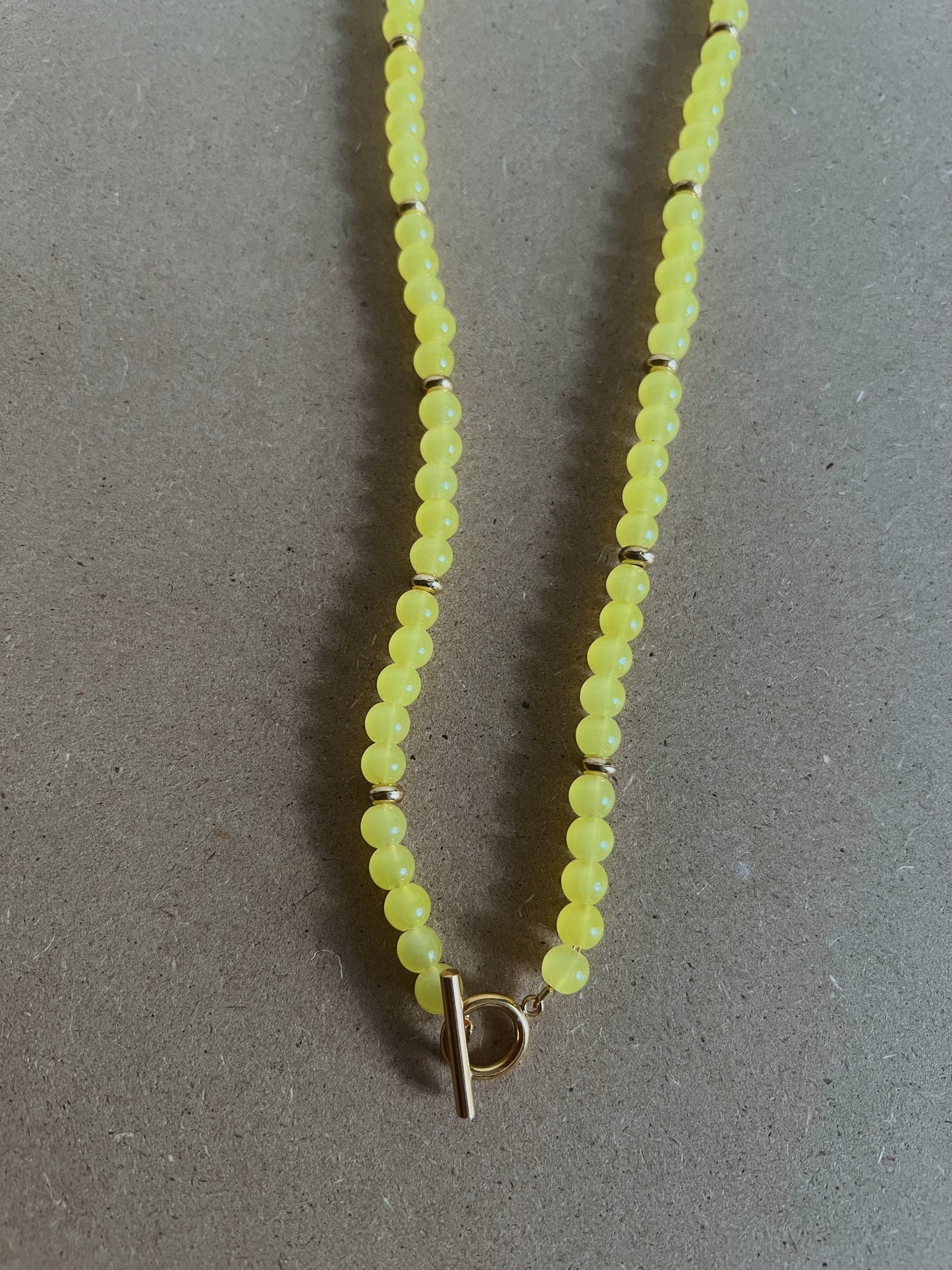 Lemon Drop Beaded Necklace