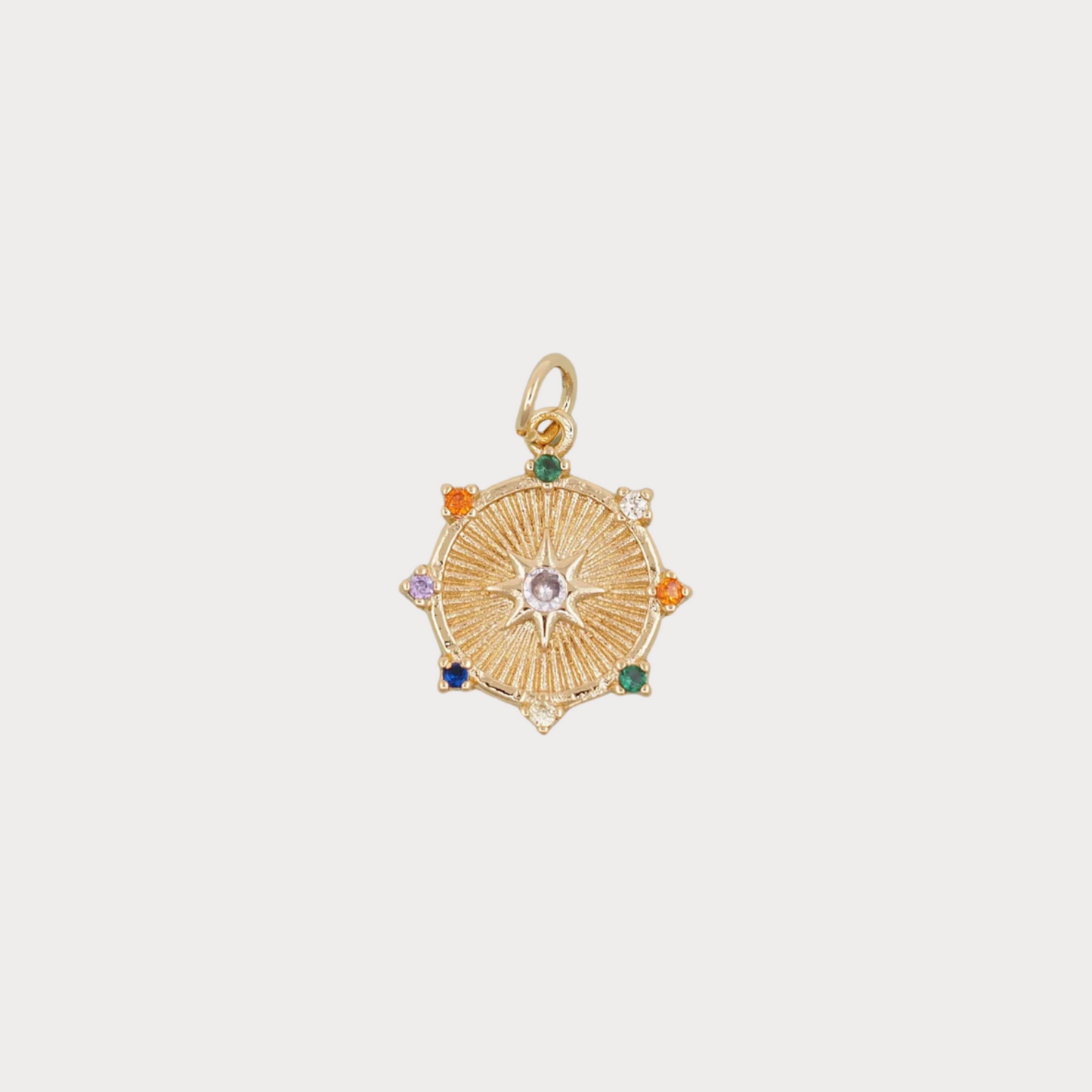 Colorful Sunburst Charm