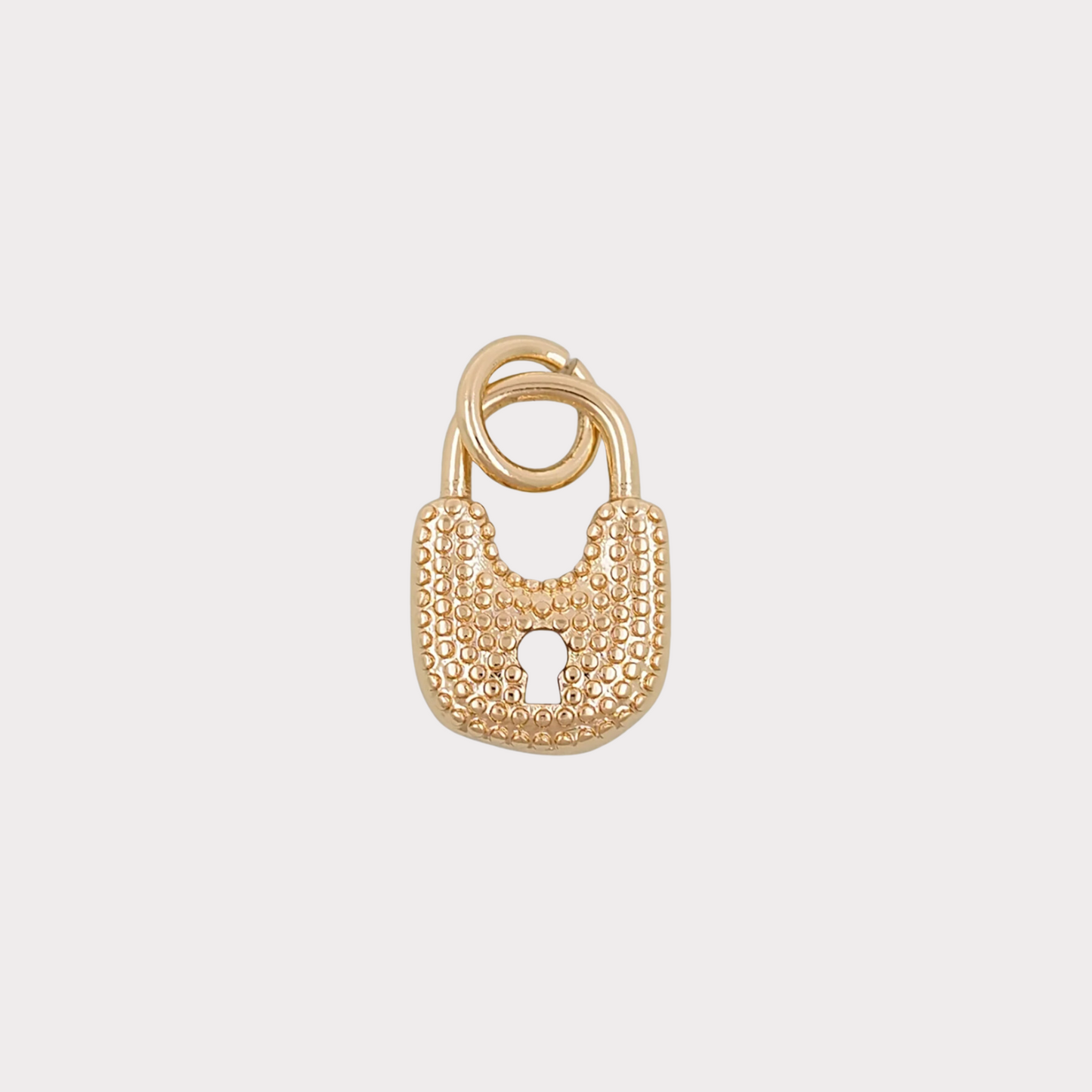 Gold Lock Charm