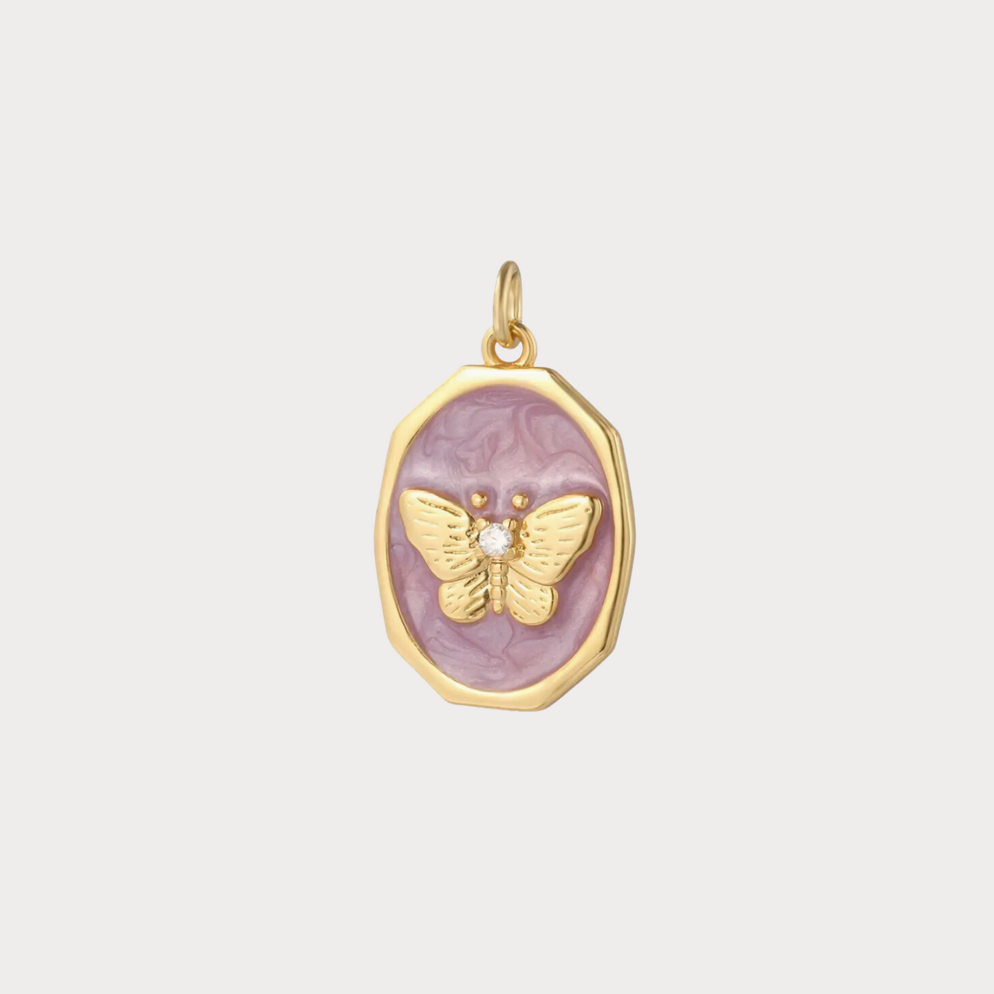 Purple Butterfly Charm