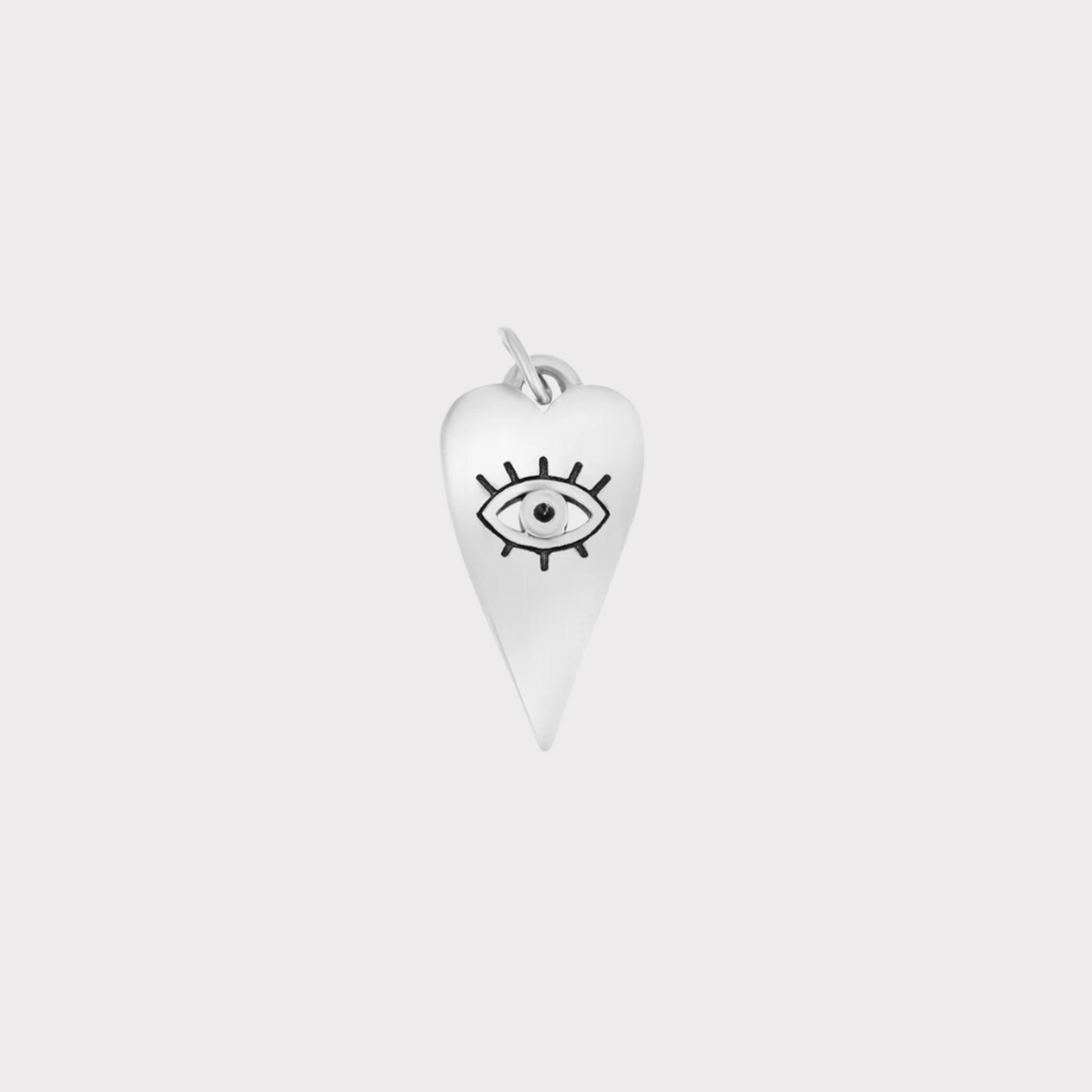 Evil Eye Heart Charm