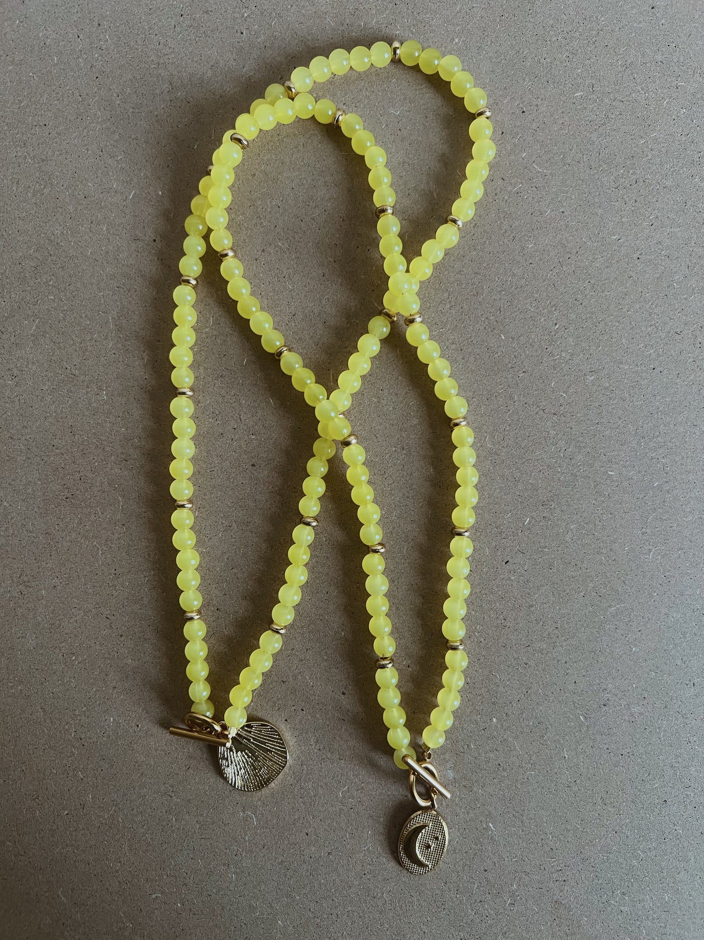 Lemon Drop Beaded Necklace