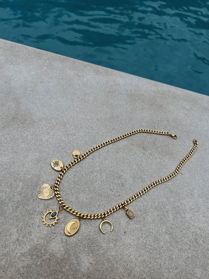 Custom Charm Necklace - Gold