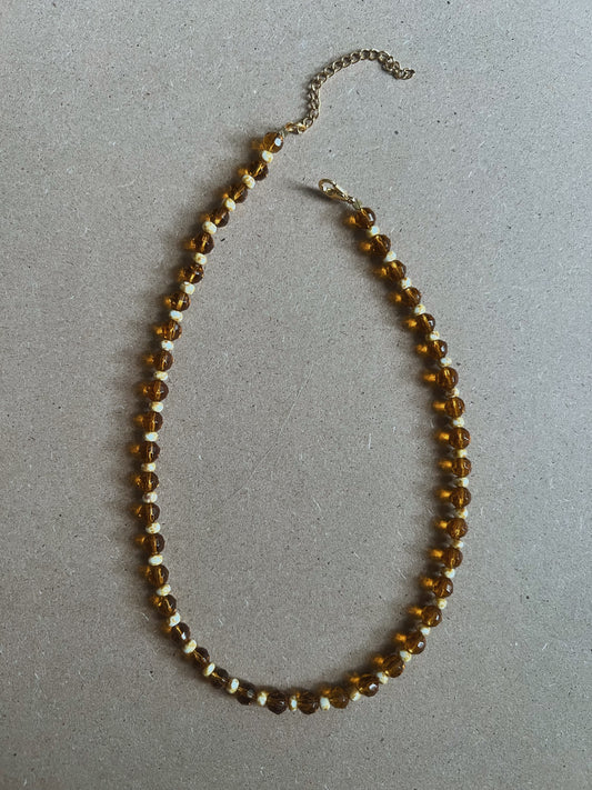 Honeycomb Beaded Necklace