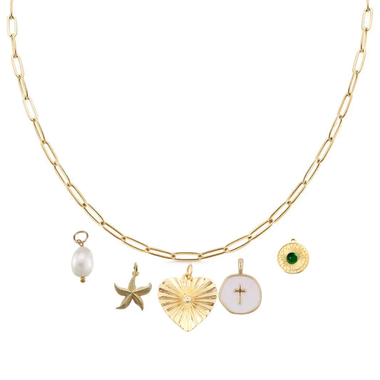 Custom Charm Necklace - Gold