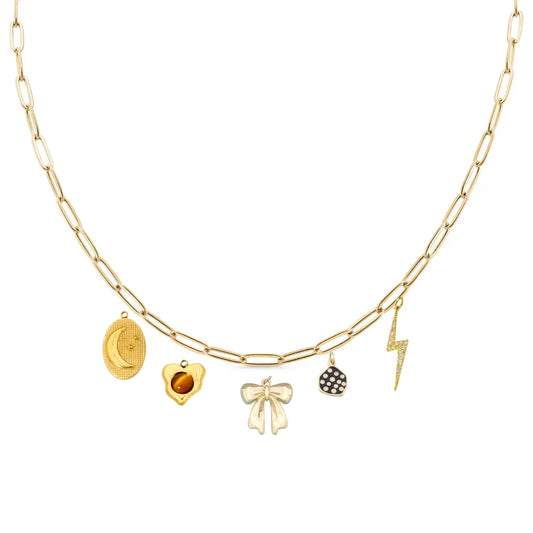 Custom Charm Necklace - Gold