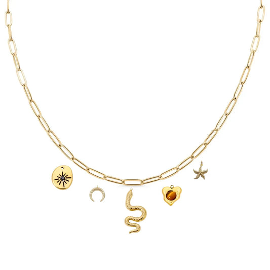 Custom Charm Necklace - Gold