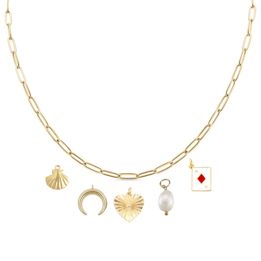 Custom Charm Necklace - Gold
