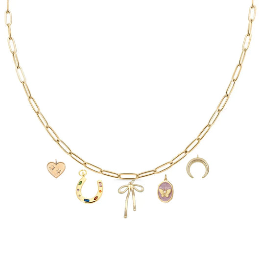 Custom Charm Necklace - Gold