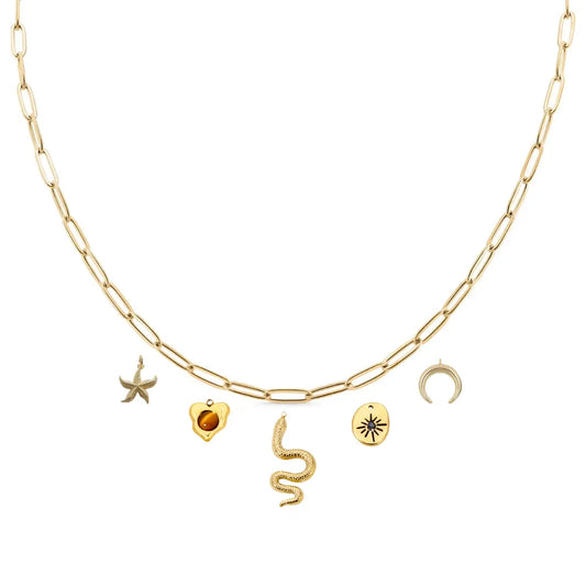Custom Charm Necklace - Gold