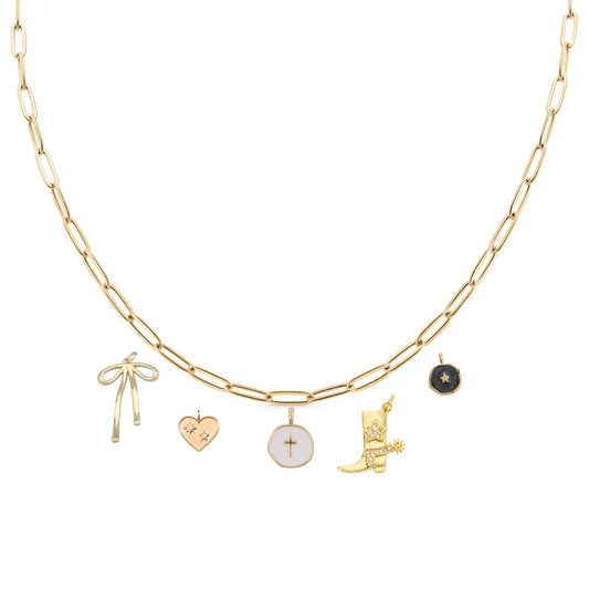 Custom Charm Necklace - Gold