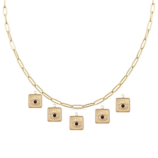 Custom Charm Necklace - Gold