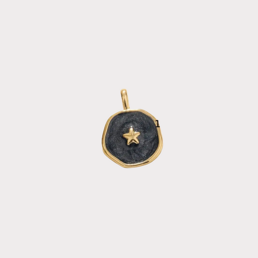 Black & Gold Star Charm