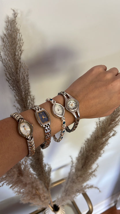 008 Silver Quartz Watch