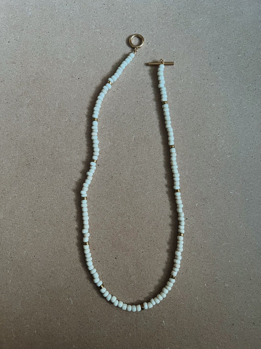 Vanilla Sky Beaded Necklace