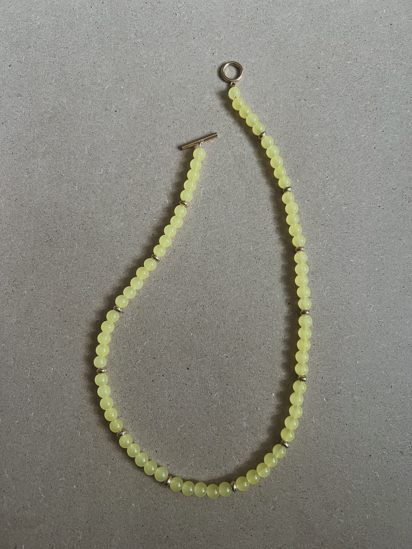 Lemon Drop Beaded Necklace
