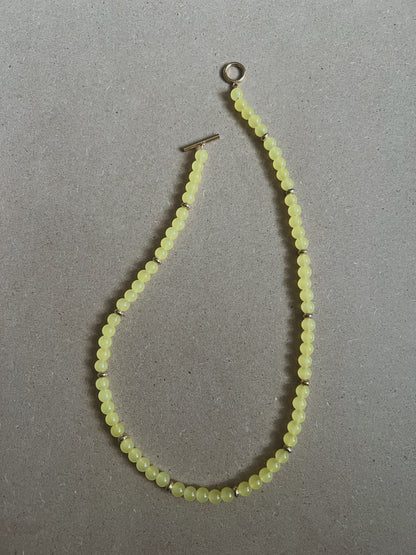 Lemon Drop Beaded Necklace
