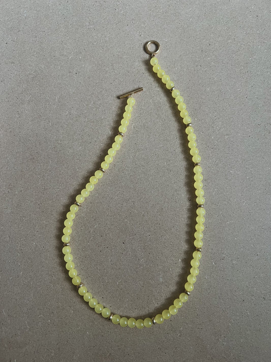 Lemon Drop Beaded Necklace