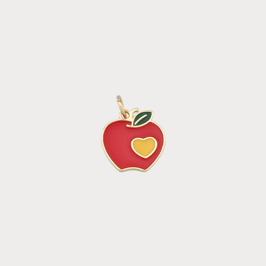 Gold Apple Charm
