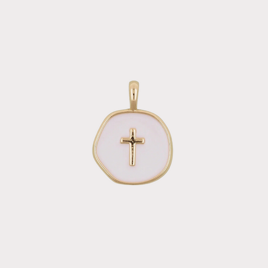 Enamel Cross Charm