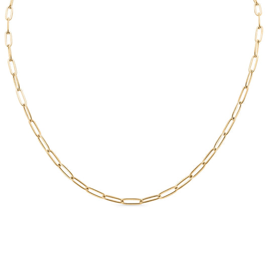 18K Gold Filled Paperclip Chain