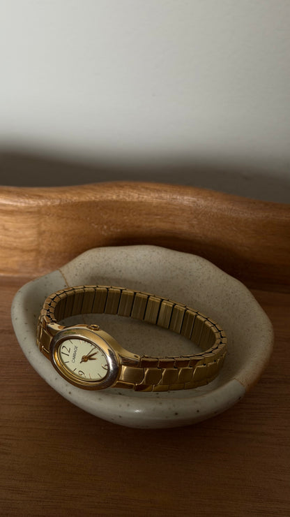 005 Vintage Carriage by Timex Gold Stretch Watch