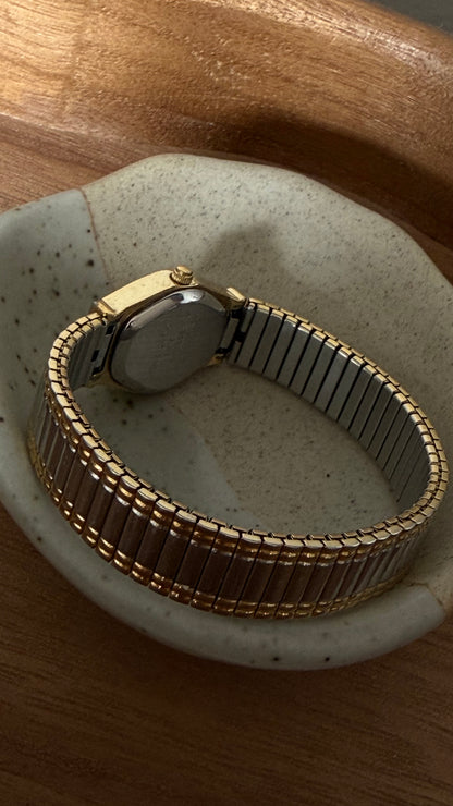 006 Vintage Armitron Two-Tone Stretch Watch