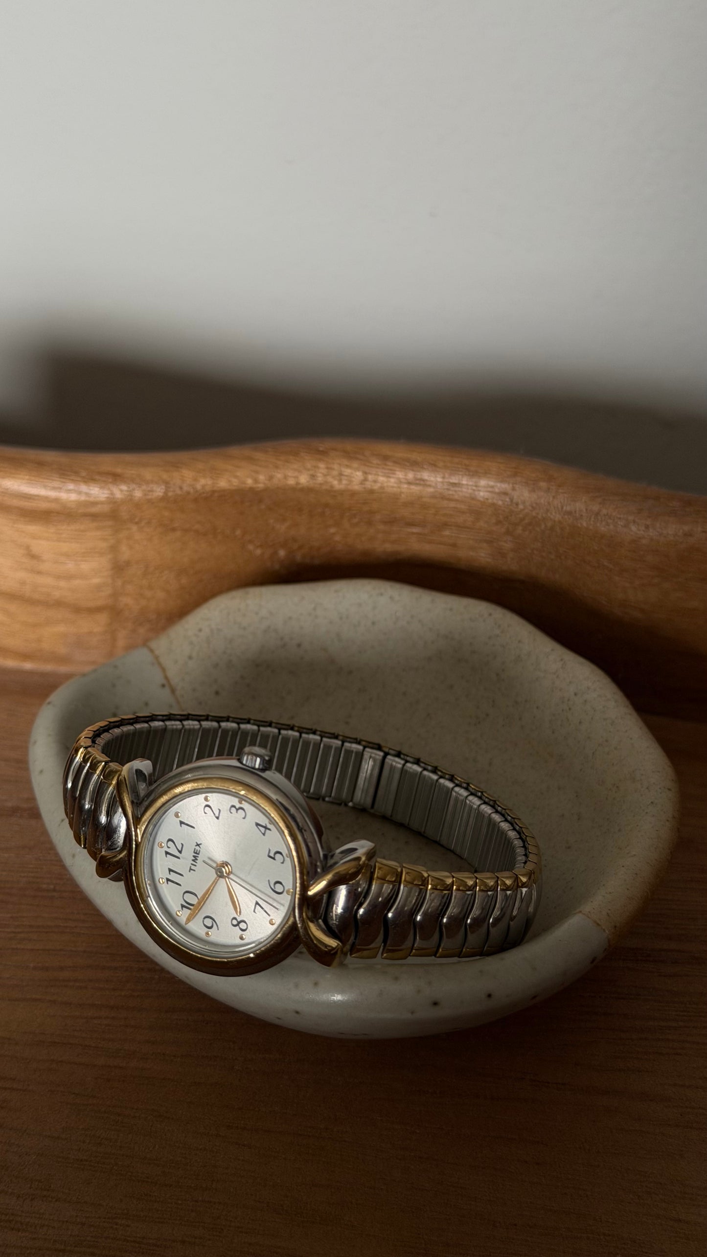 008 Timex Two-Tone Stretch Bracelet Watch