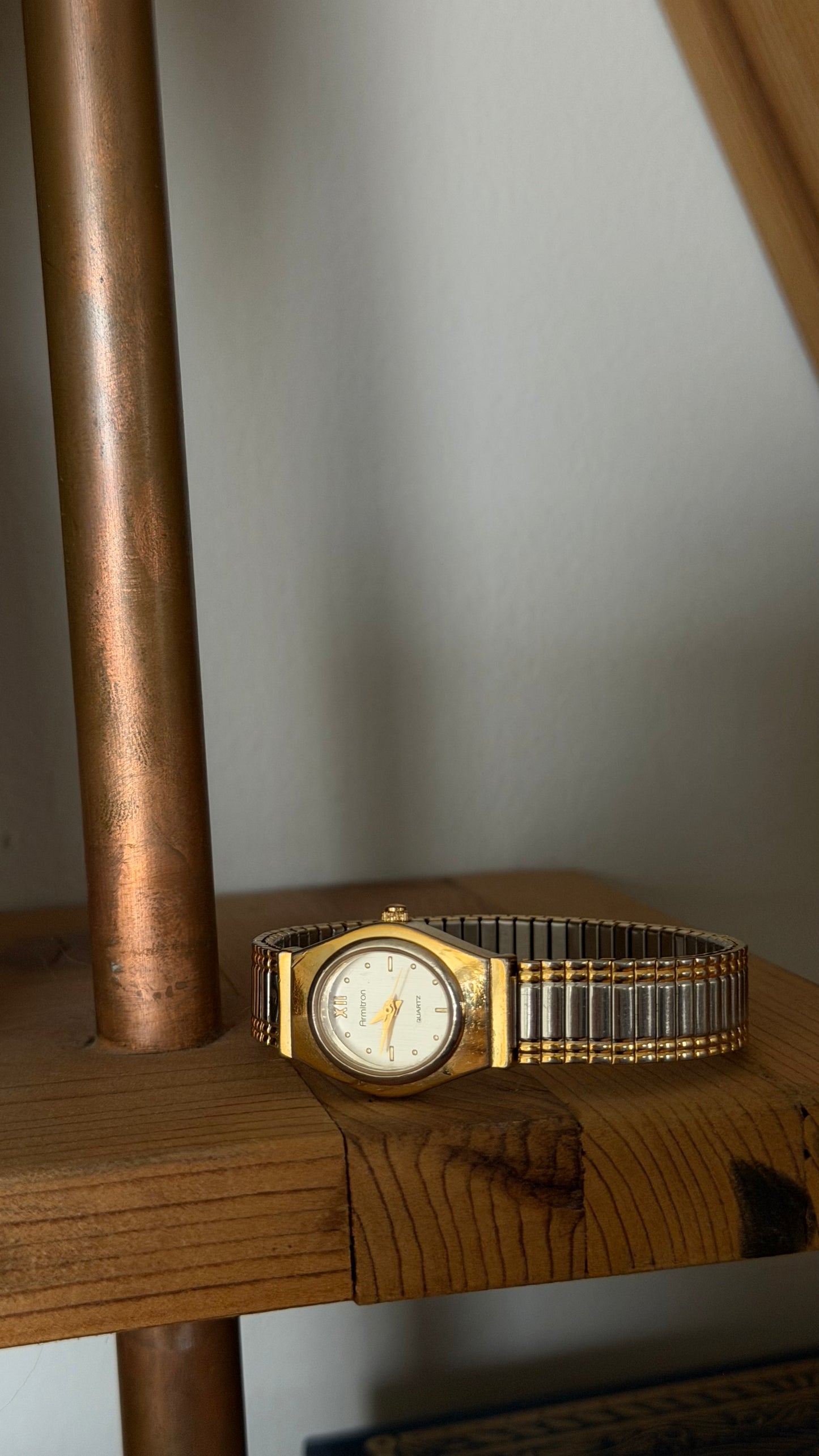 006 Vintage Armitron Two-Tone Stretch Watch