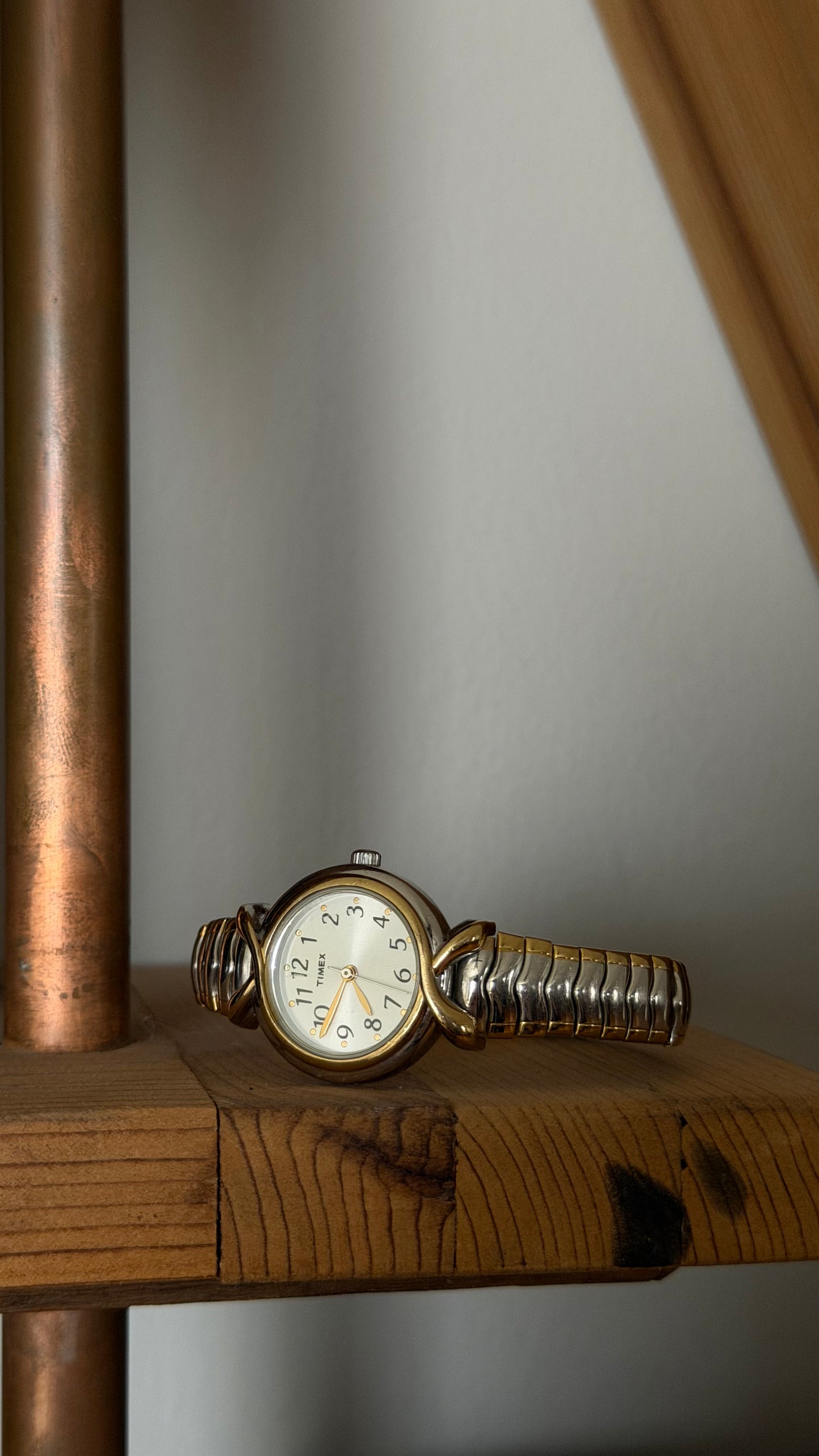 008 Timex Two-Tone Stretch Bracelet Watch