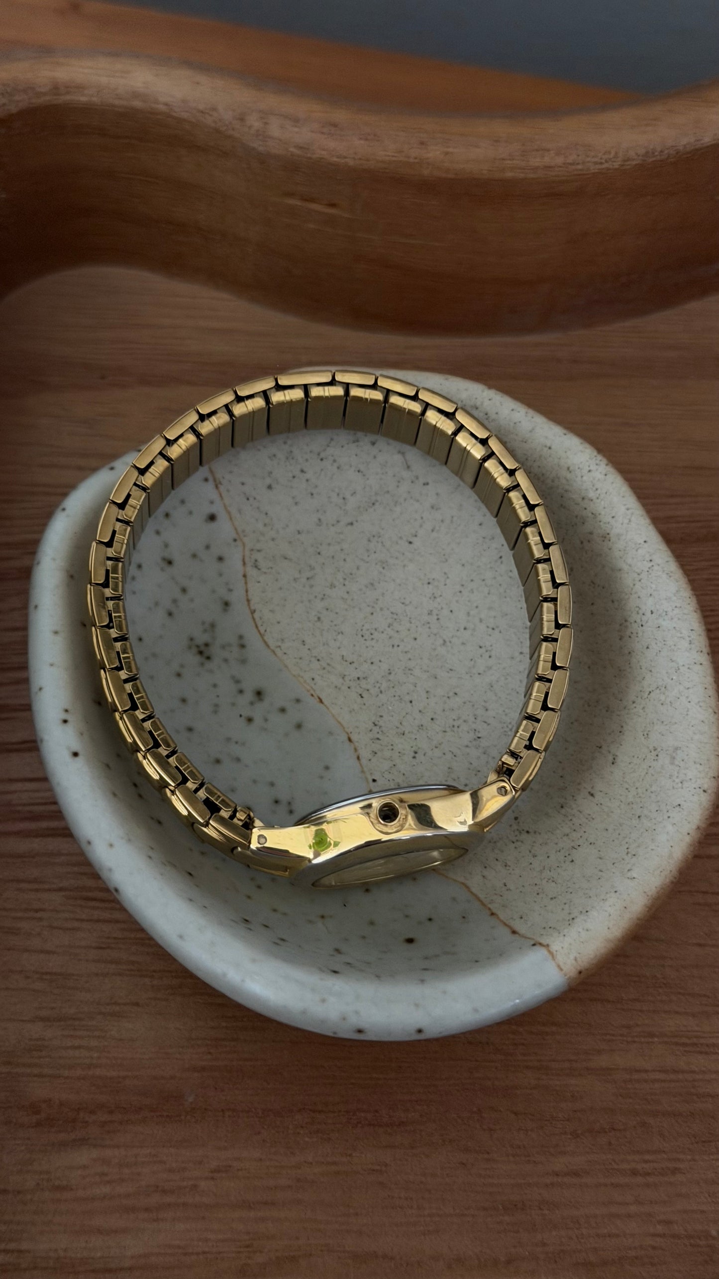 005 Vintage Carriage by Timex Gold Stretch Watch