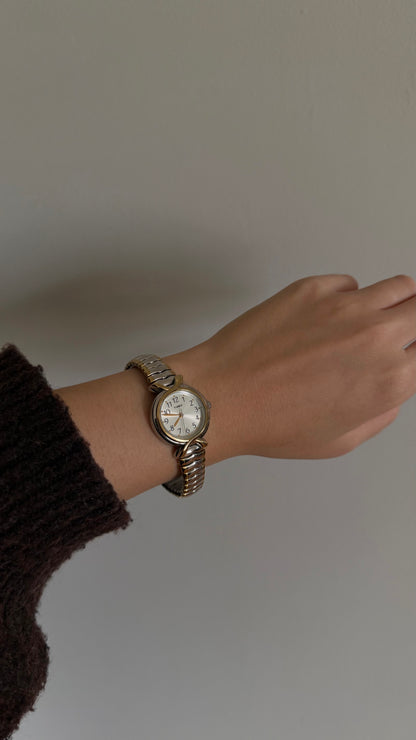 008 Timex Two-Tone Stretch Bracelet Watch