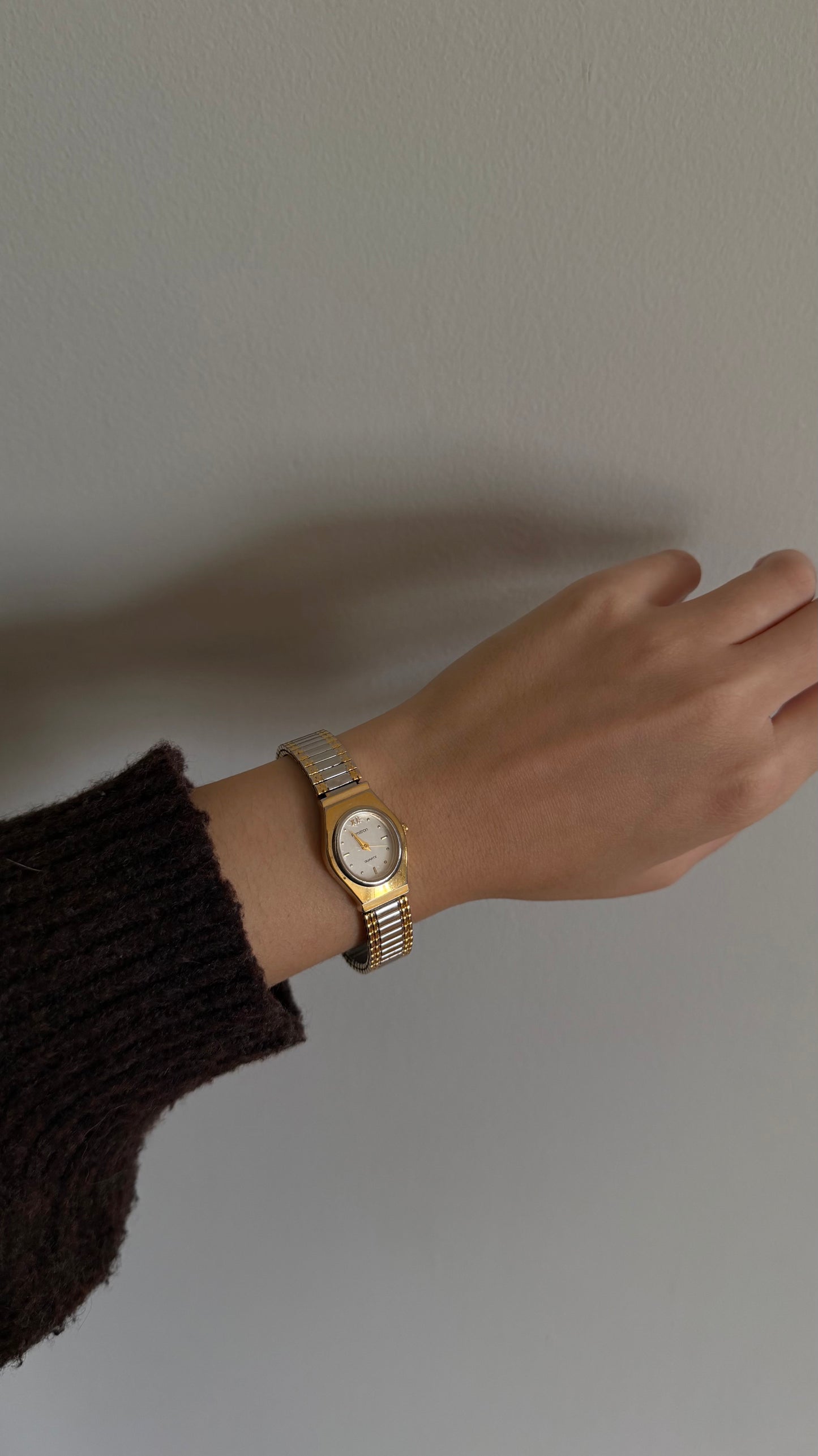 006 Vintage Armitron Two-Tone Stretch Watch