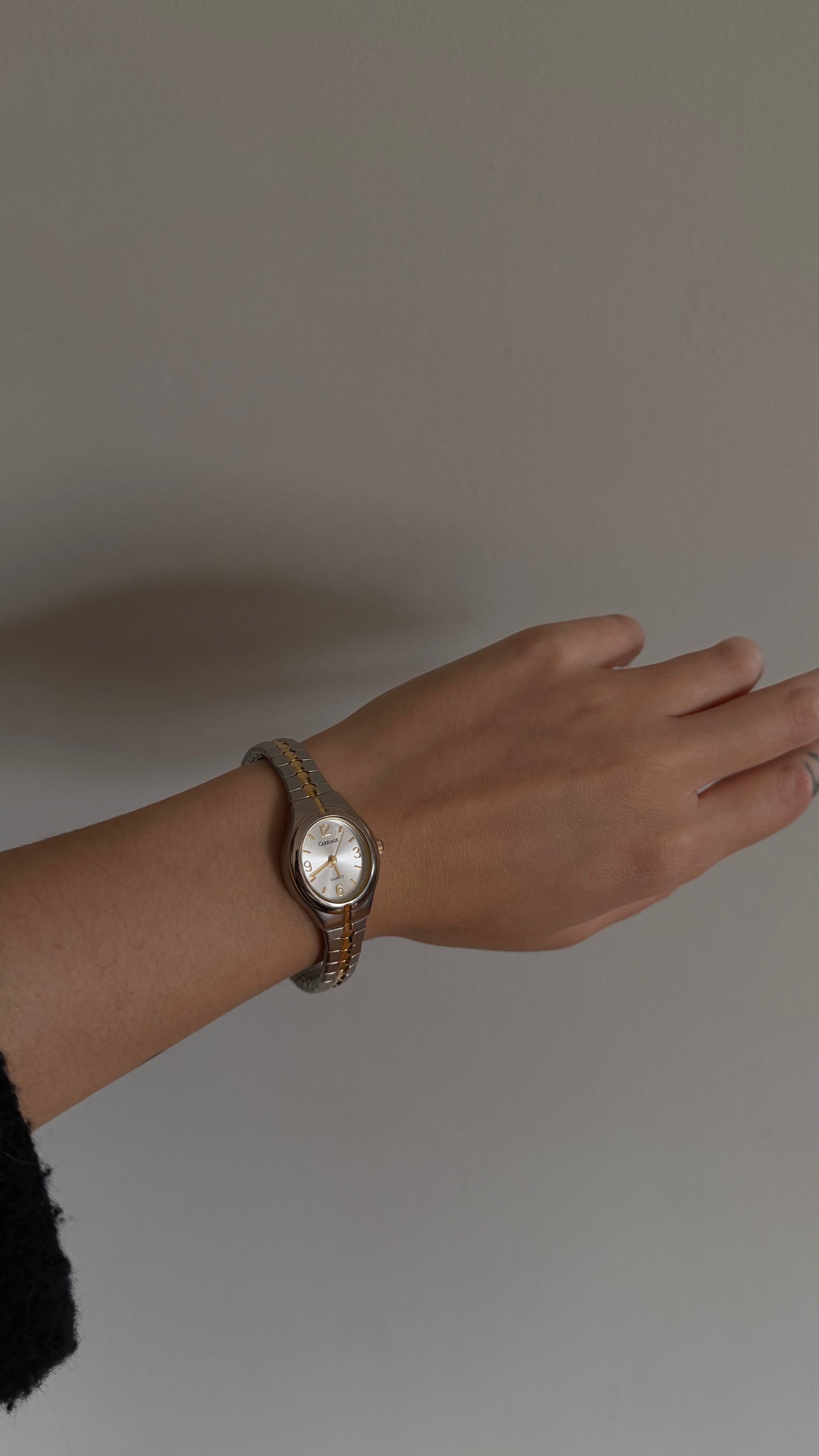 Carriage Two-Tone Stretch Watch
