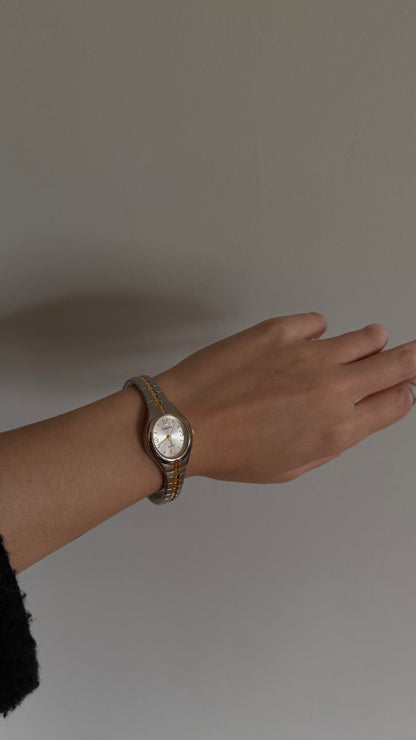Carriage Two-Tone Stretch Watch