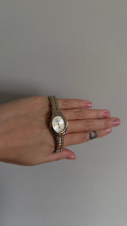 Carriage Two-Tone Stretch Watch