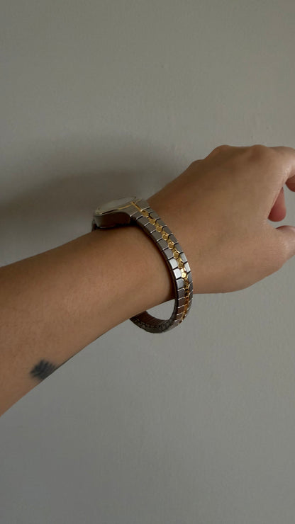 Carriage Two-Tone Stretch Watch