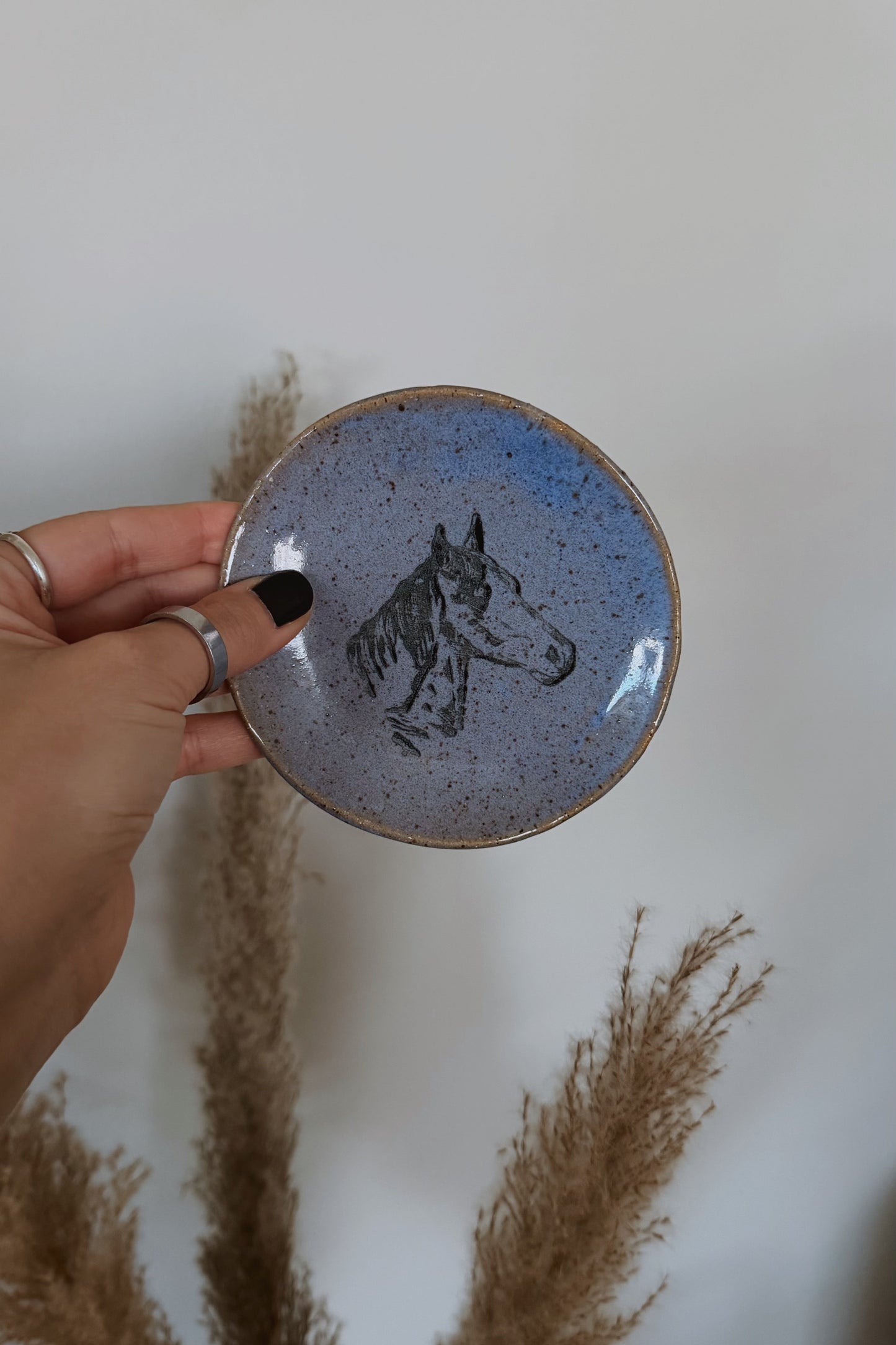 Mini Stoneware Plates - Horse