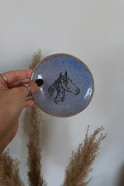 Mini Stoneware Plates - Horse