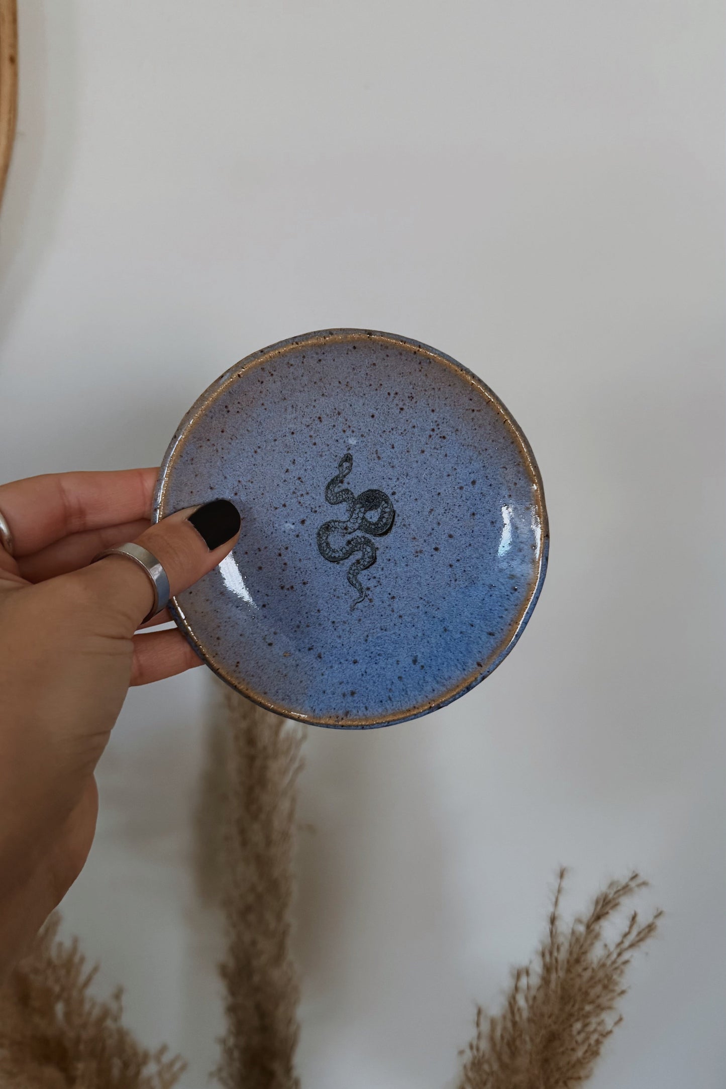 Mini Stoneware Plates - Snake