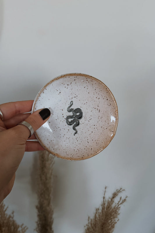 Mini Stoneware Plates - Snake