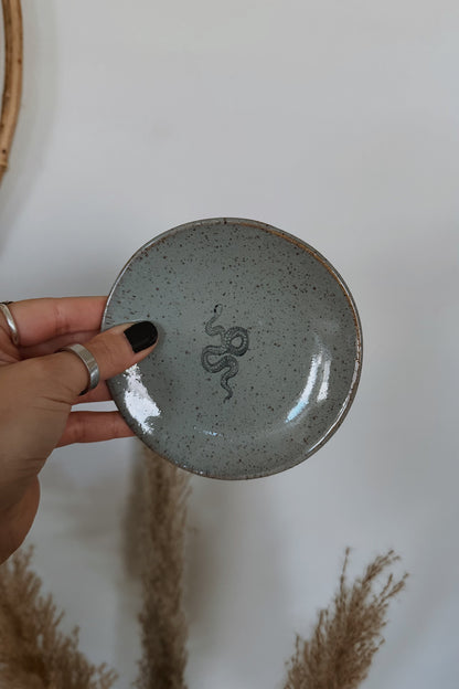 Mini Stoneware Plates - Snake