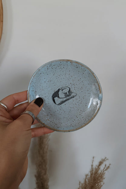 Mini Stoneware Plates - Cowboy Hat