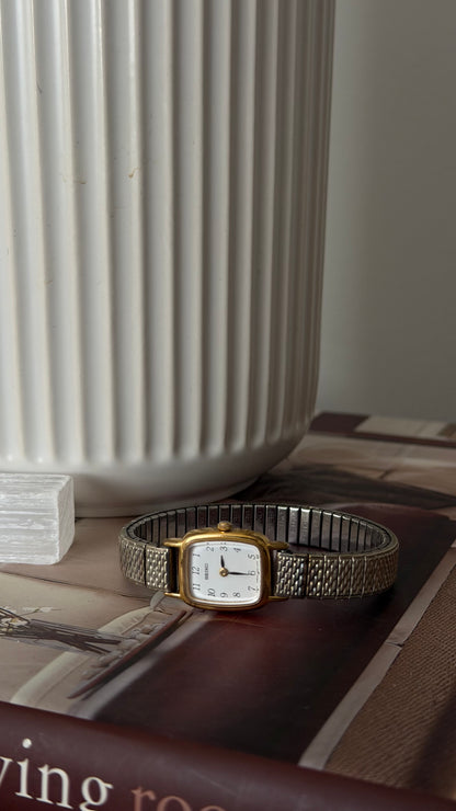 Vintage Seiko Two-Tone Stretch Watch