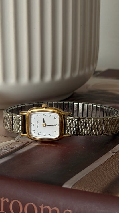 Vintage Seiko Two-Tone Stretch Watch
